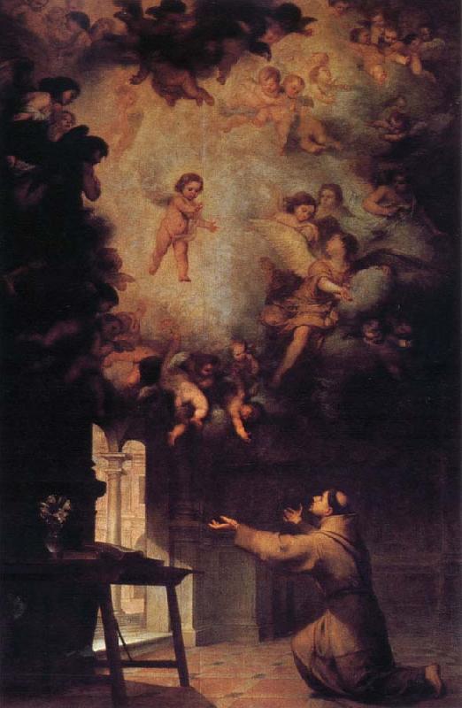 Bartolome Esteban Murillo Vision of St.Anthony of Padua France oil painting art